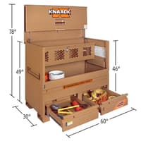 Knaack Storagemaster Piano Box With Junk Trunk, Model 89-D